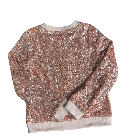 Epic Threads Gold Sequin Jacket zip up - Picture 2 of 6
